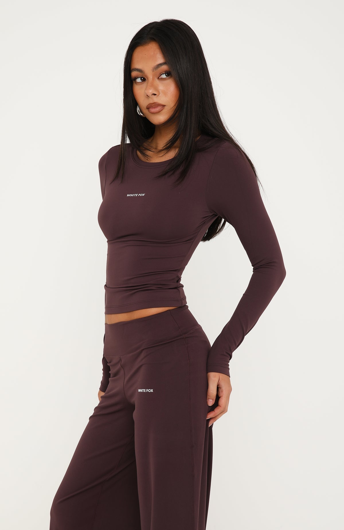 Core Strengths Long Sleeve Baby Tee Plum