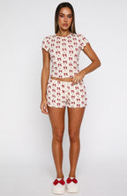 Dreamy Pyjama Shorts Bow Bliss