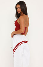 We Both Know Halter Top Red