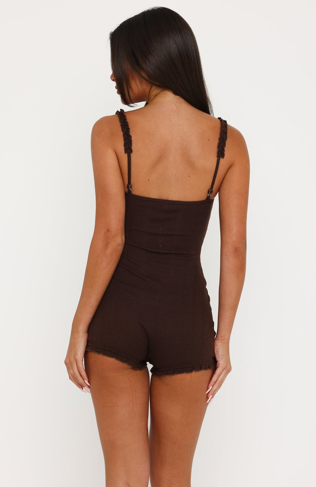 Dreamy Nights Pyjama Romper Dark Chocolate