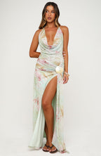 Drift Ashore Maxi Dress Sea Mineral