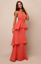 Fairytale Crush Maxi Dress Coral