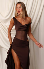 Forgotten Dreams Maxi Dress Chocolate