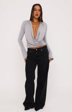 Fun And Flirty Long Sleeve Top Dove