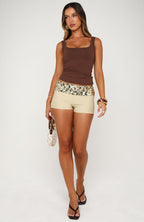 Club Classic Mini Shorts Gold