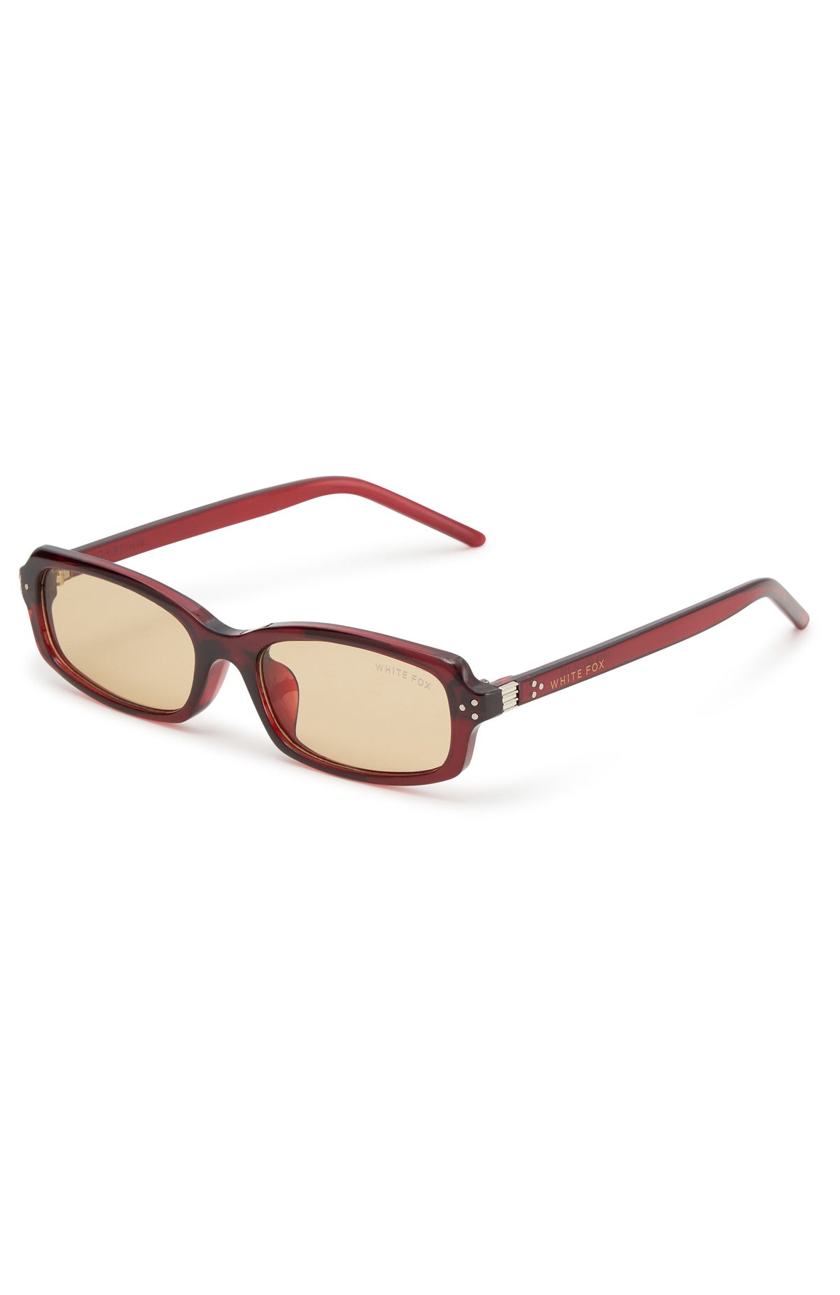 Genevieve Sunglasses Burgundy/Light Orange