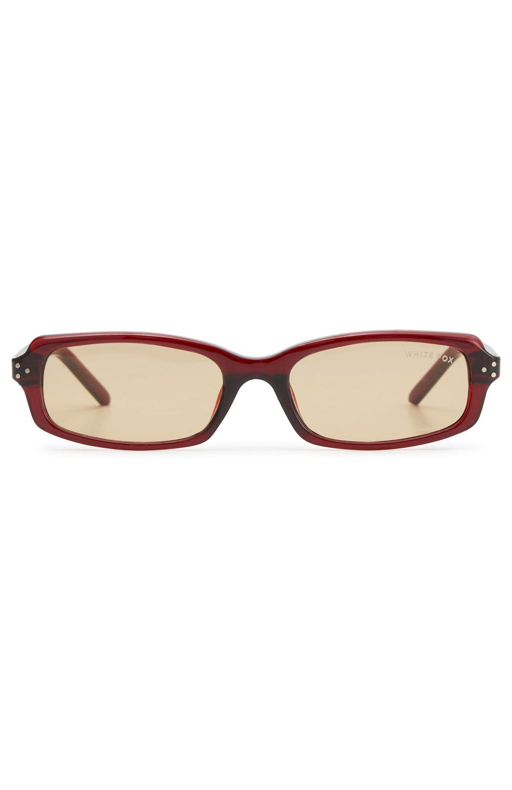 Genevieve Sunglasses Burgundy/Light Orange