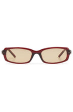 Genevieve Sunglasses Burgundy/Light Orange