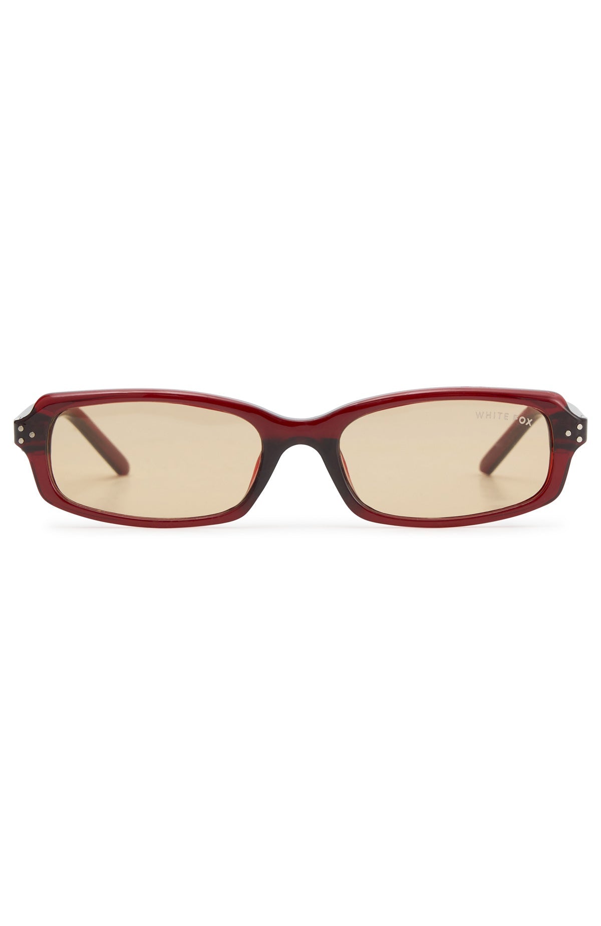 Genevieve Sunglasses Burgundy/Light Orange