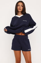 Give You A Break Lounge Shorts Navy