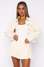 Ayla Denim Jacket Cream Wash