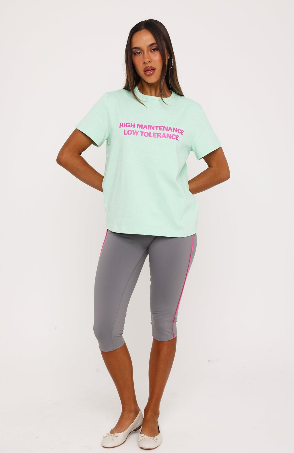 High Maintenance Vibes Tee Mint