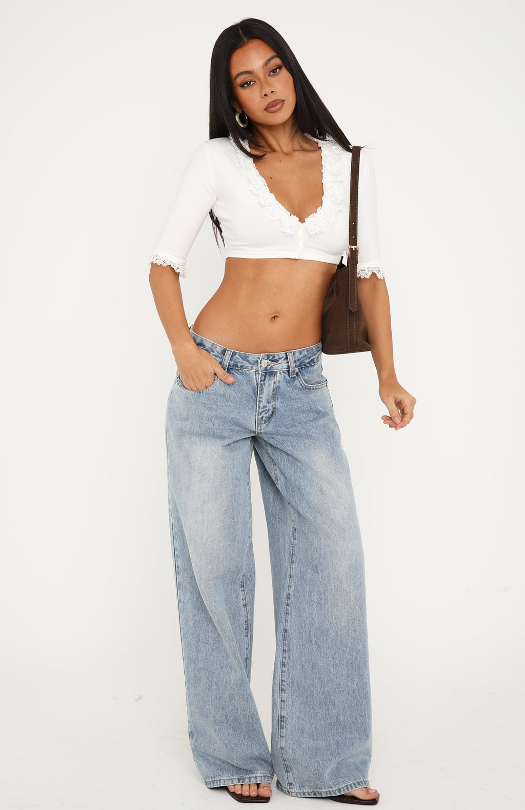 Hot And Flustered Cropped Knit Cardigan White