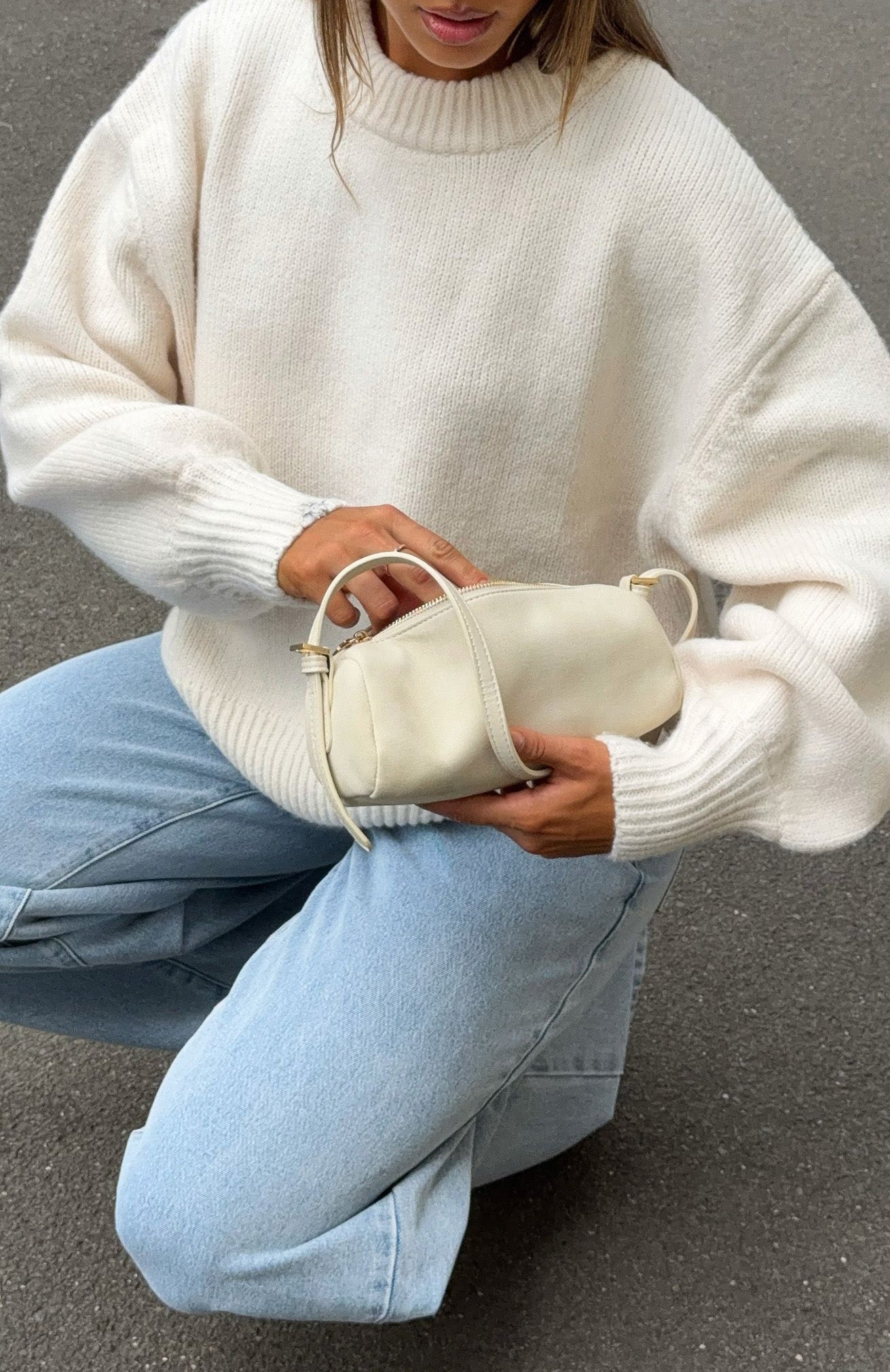 Sashi Knit Sweater Winter White