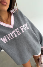 Illyria Knit Sweater Grey/Pink