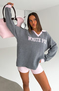 Illyria Knit Sweater Grey/Pink