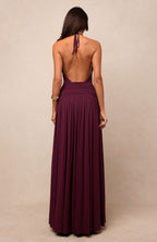 Lost In The Tide Maxi Dress Dark Cherry
