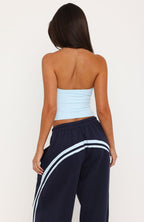 We Both Know Halter Top Blue