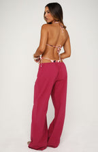 Lover's Refresh Linen Pants Dragonfruit