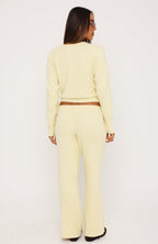 Lazy Kiss Knit Pants Lemon