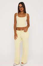 Lazy Kiss Knit Top Lemon