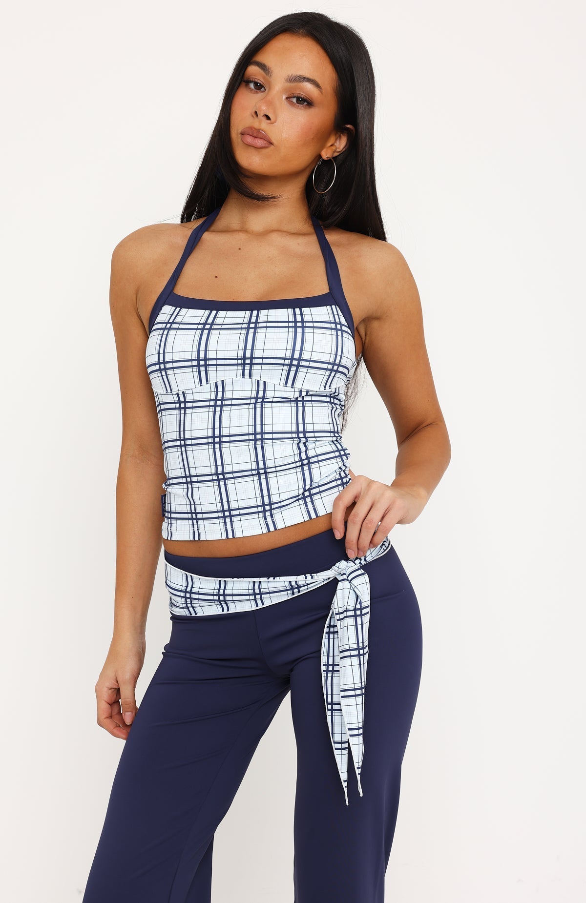 Learning To Love Halter Top Navy