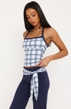 Learning To Love Halter Top Navy