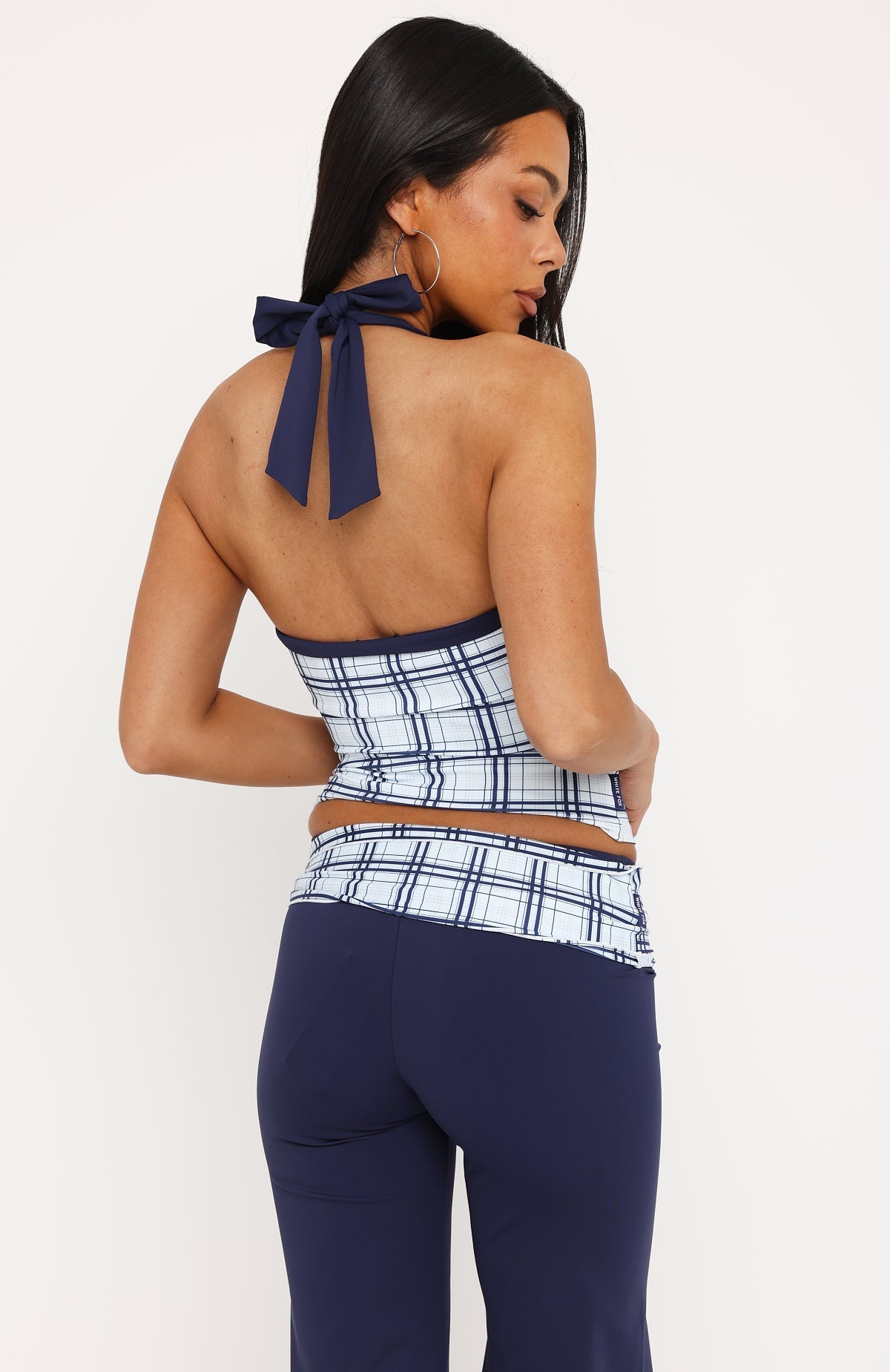 Learning To Love Halter Top Navy