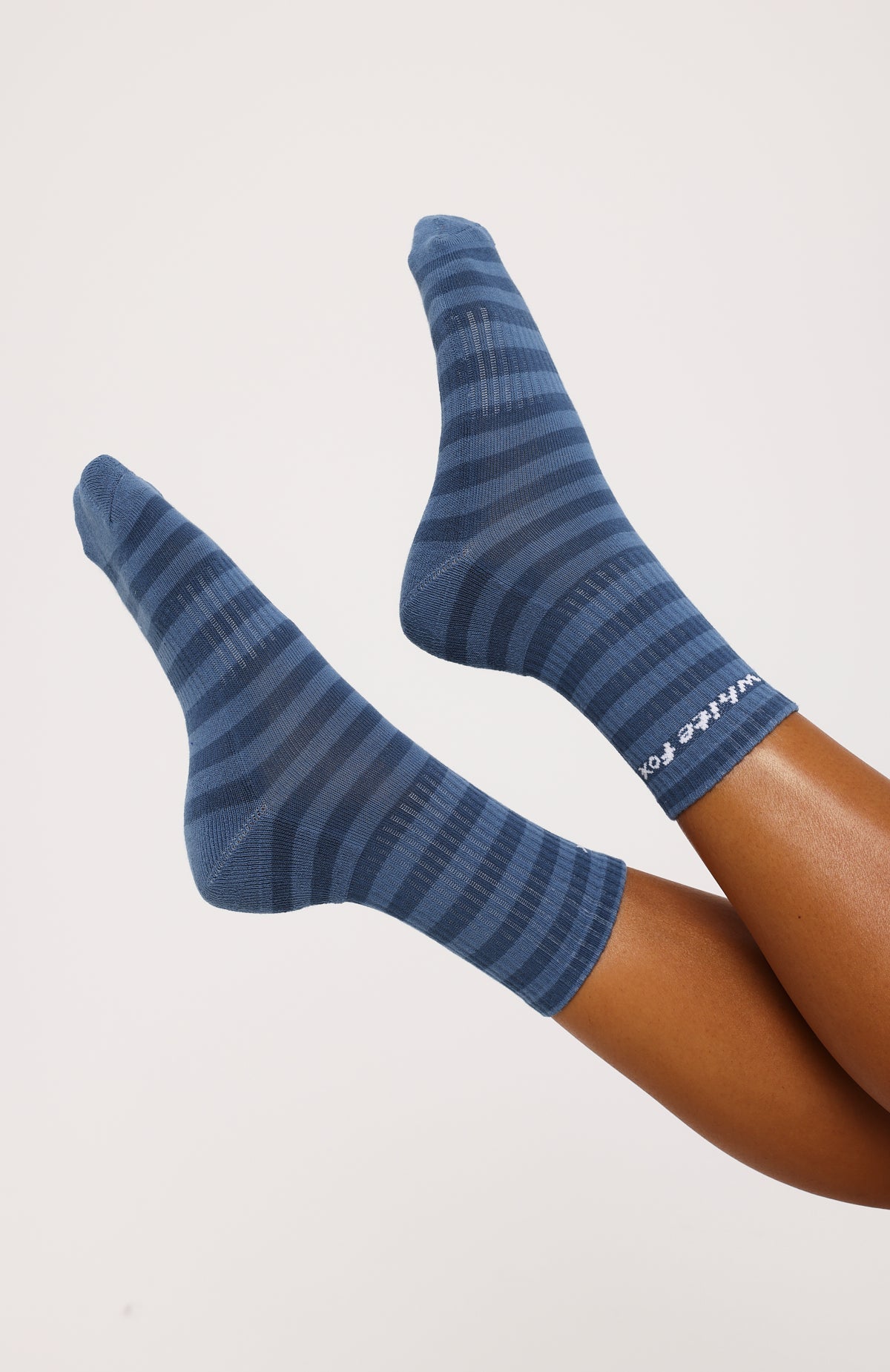 Levi 3 Pack Socks White/Chocolate/Blue Stripe