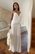 Peachy Keen Maxi Dress White