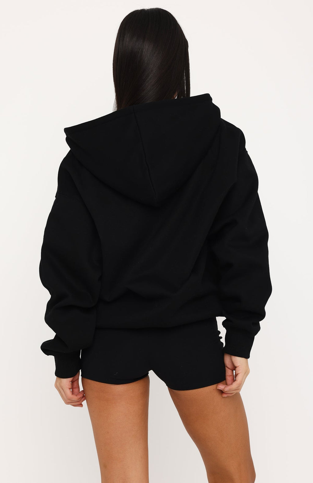 Little Daydream Zip Front Hoodie Black