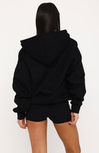 Little Daydream Zip Front Hoodie Black