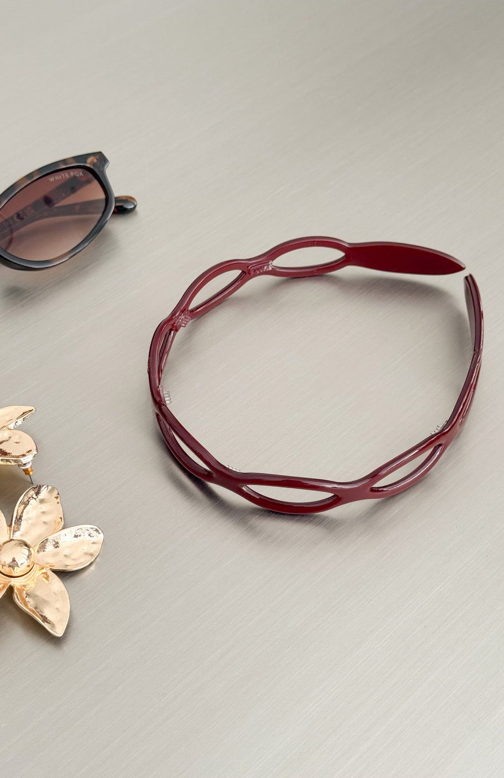 Louie Headband Burgundy
