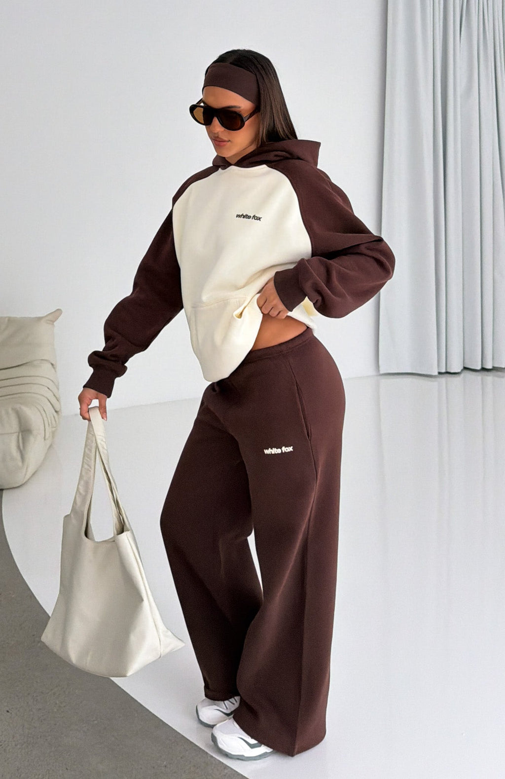 Loving It Here Wide Leg Sweatpants Chocolate