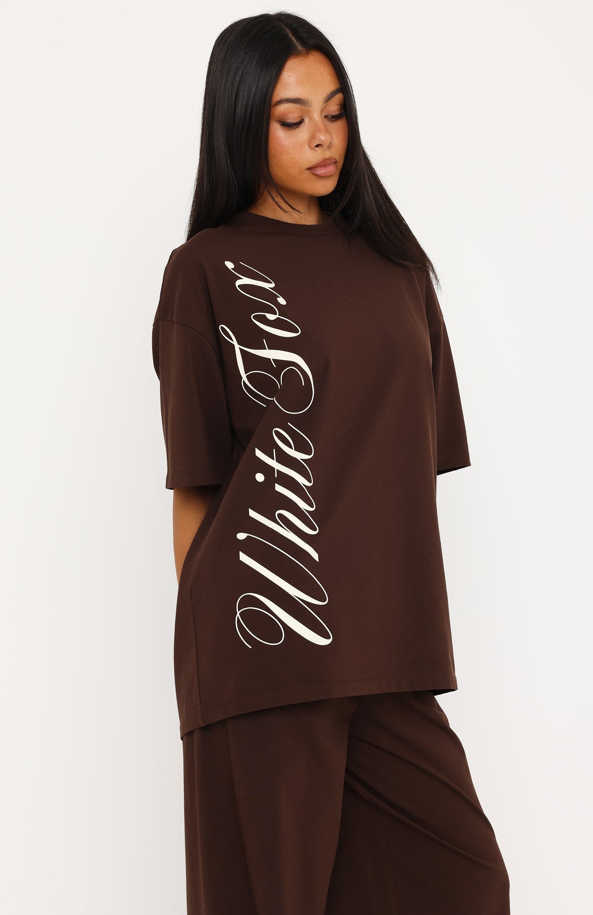 Luxurious Girl Oversized Tee Chocolate