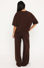 Luxurious Girl Track Pants Chocolate