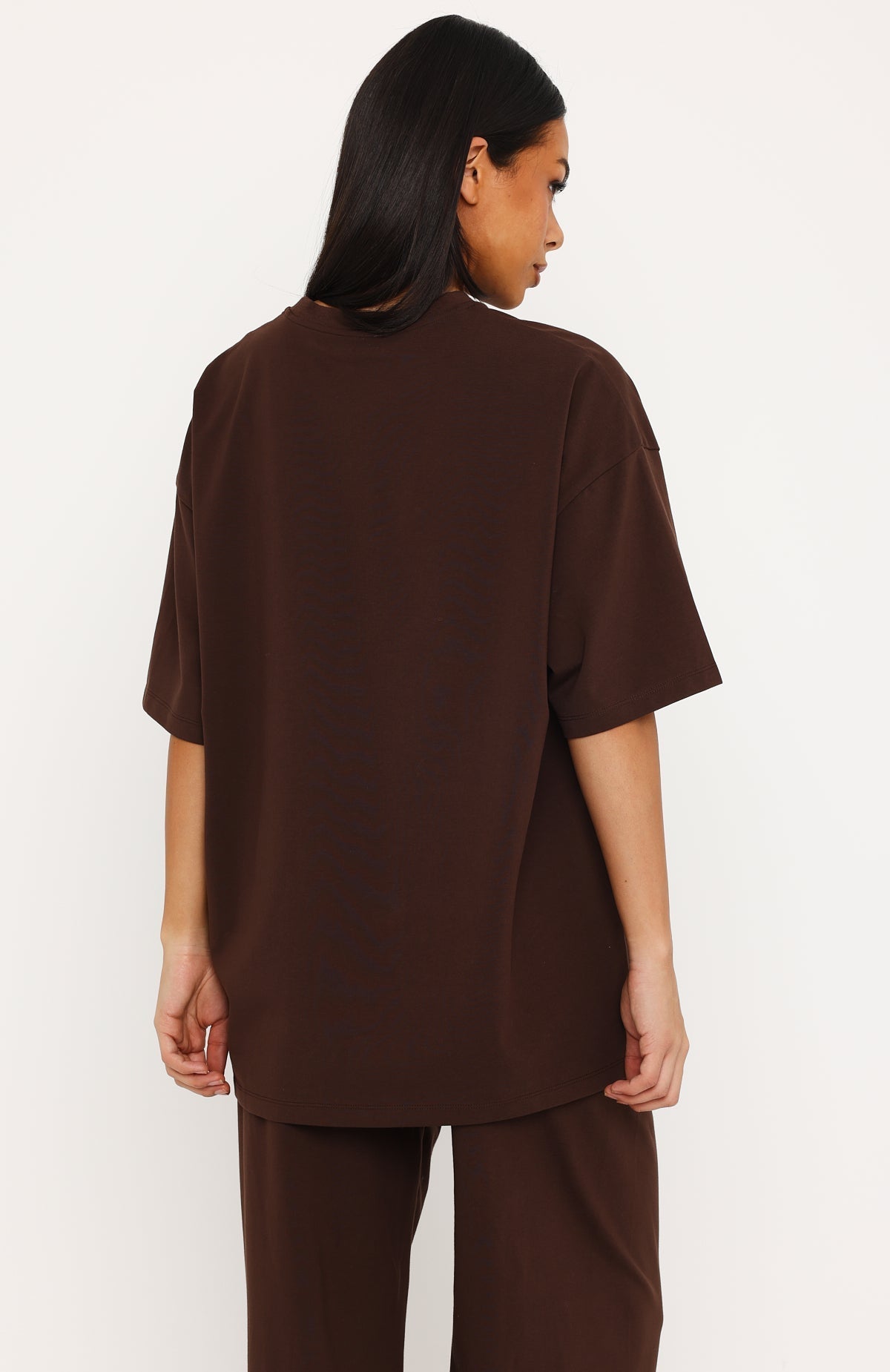 Luxurious Girl Oversized Tee Chocolate