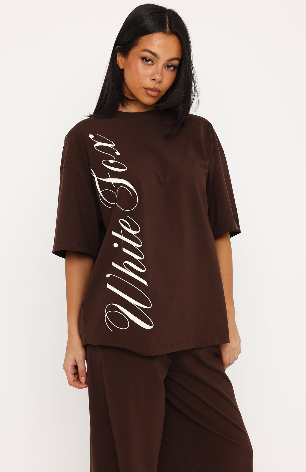 Luxurious Girl Oversized Tee Chocolate