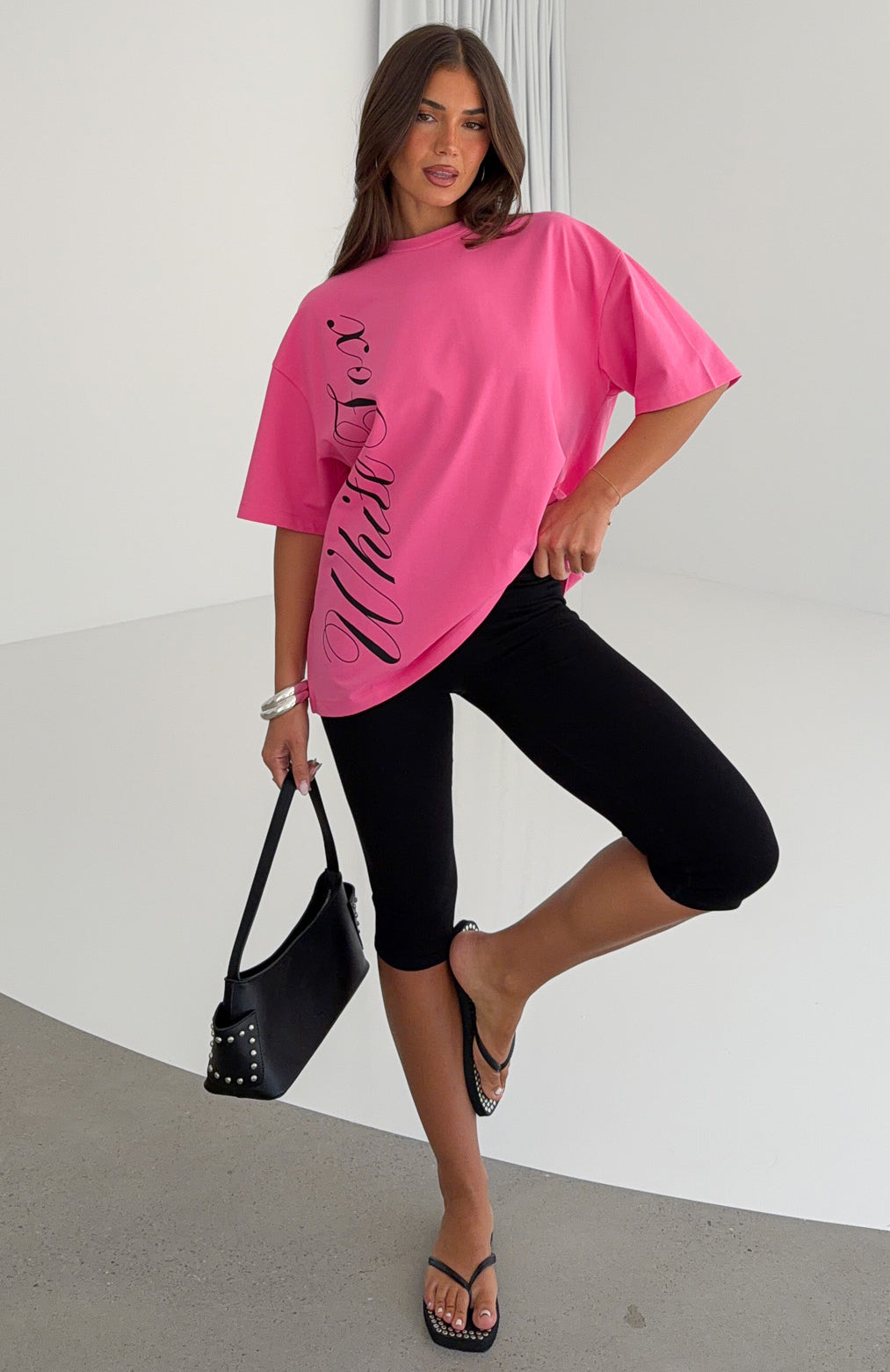 Luxurious Girl Oversized Tee Pink