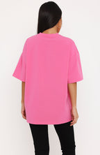 Luxurious Girl Oversized Tee Pink