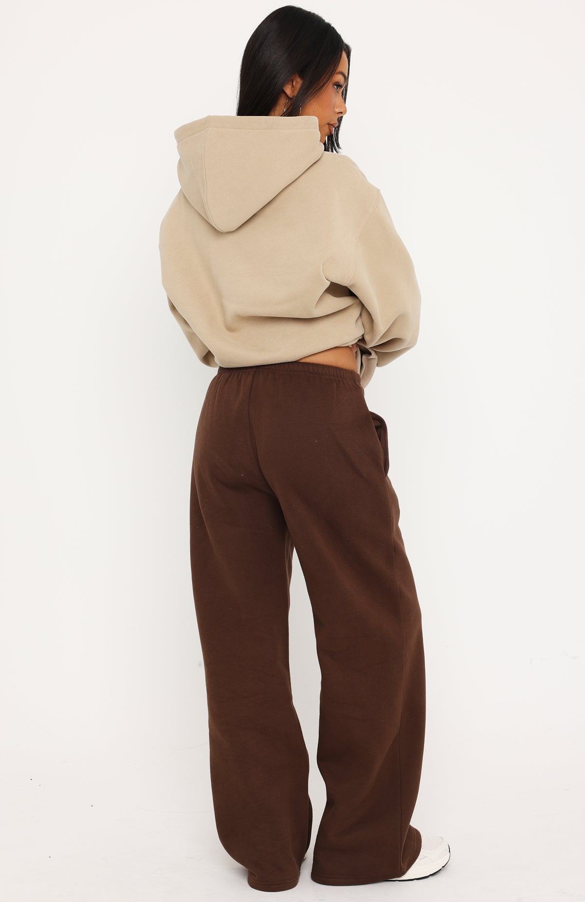 Made Up My Mind Wide Leg Sweatpants Chocolate