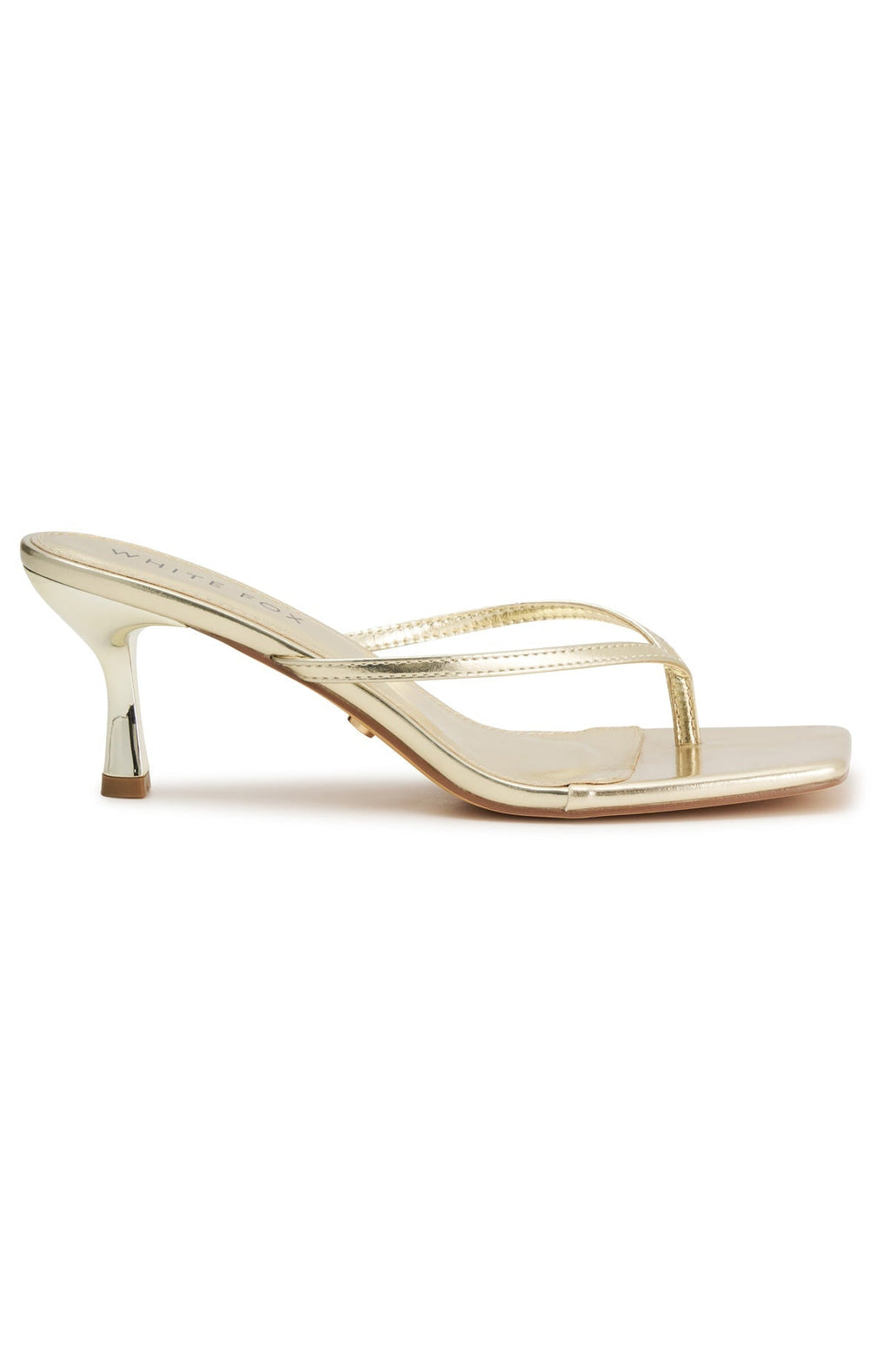 Mitchell Thong Mules Gold