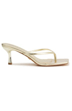 Mitchell Thong Mules Gold