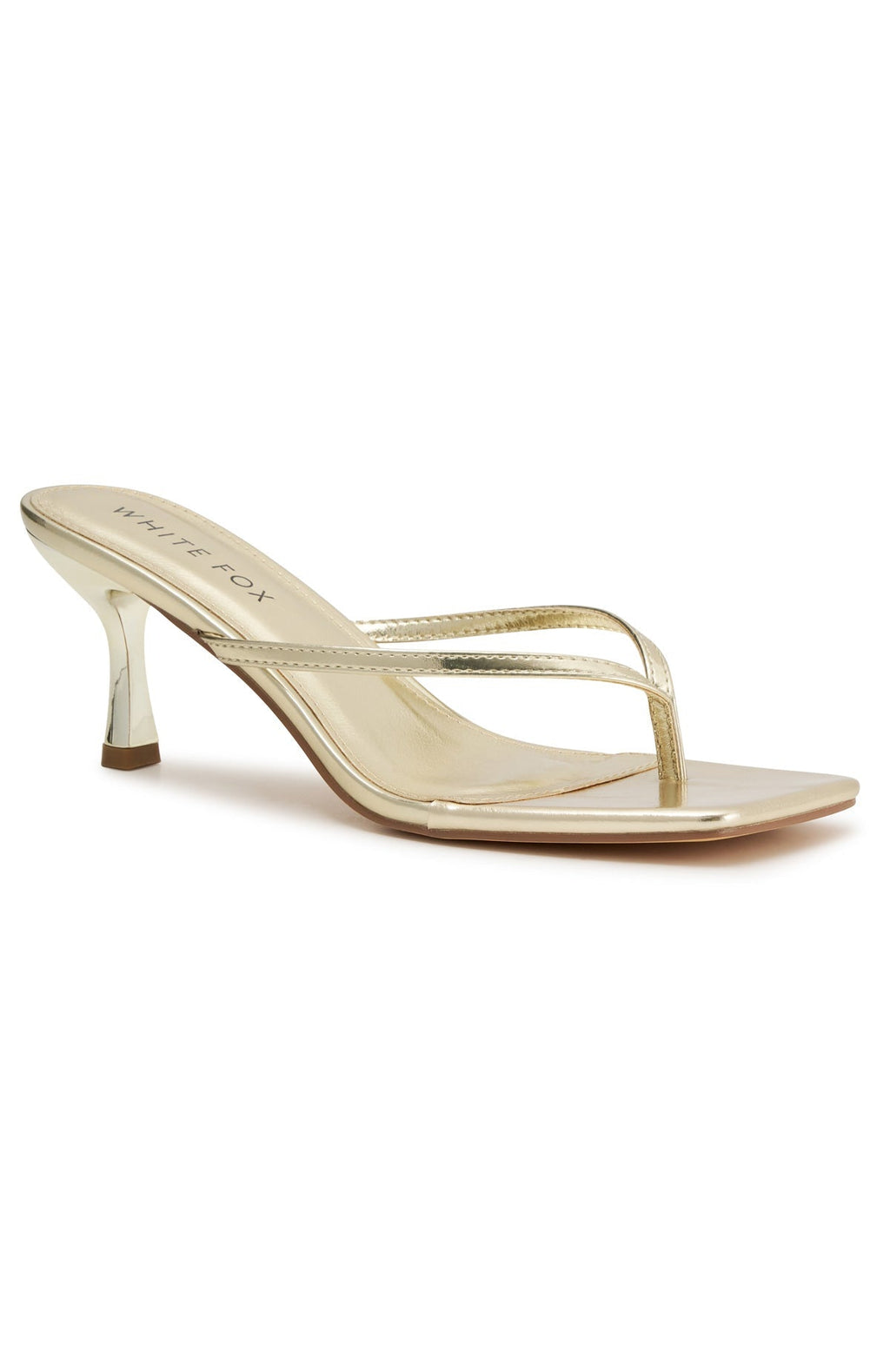 Mitchell Thong Mules Gold