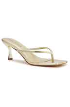 Mitchell Thong Mules Gold