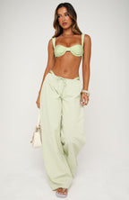 Lover's Refresh Linen Pants Pistachio