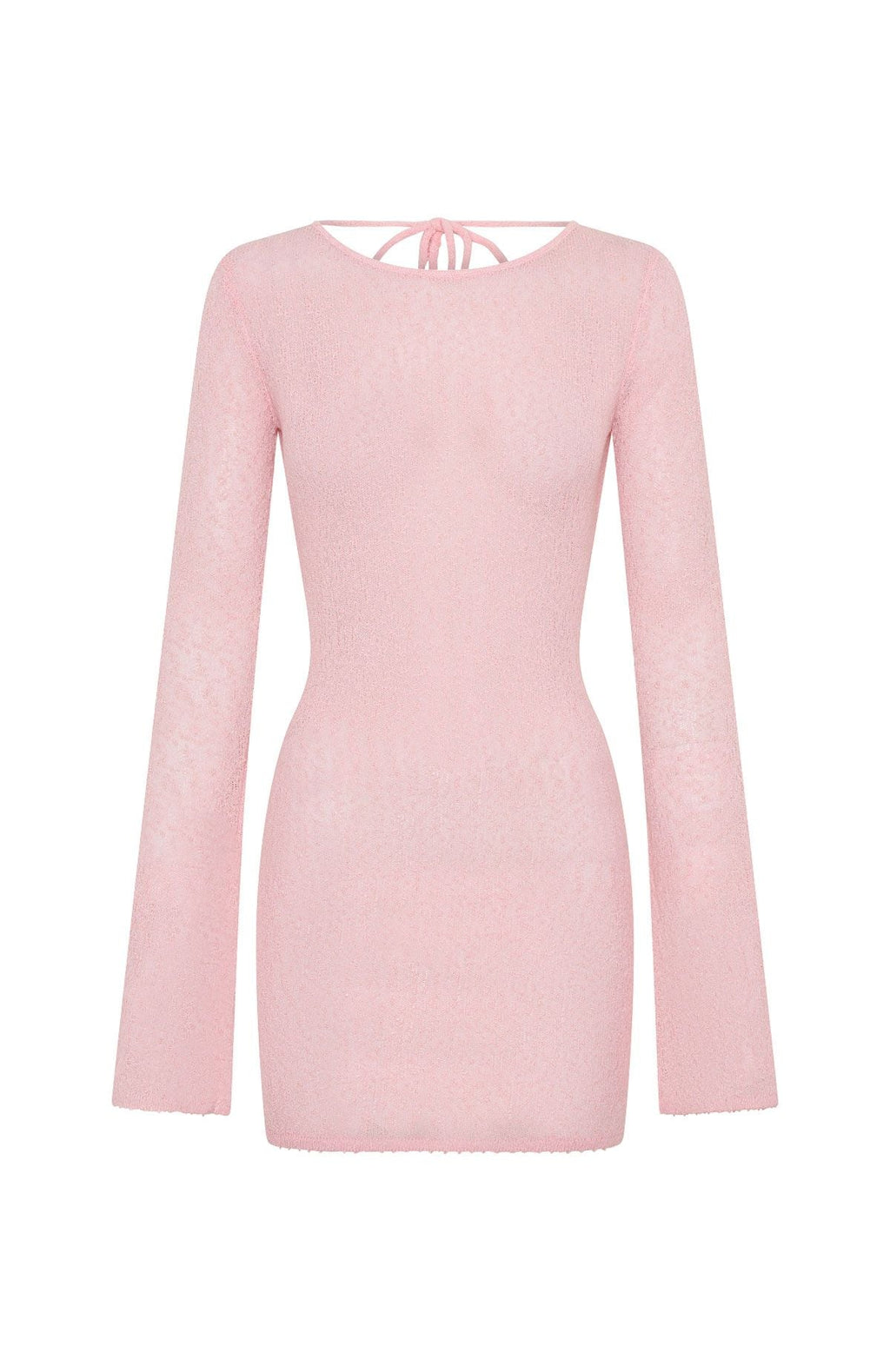 Stand And Stare Long Sleeve Mini Dress Blush Pink