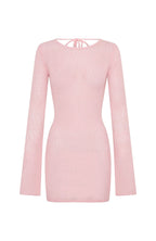 Stand And Stare Long Sleeve Mini Dress Blush Pink