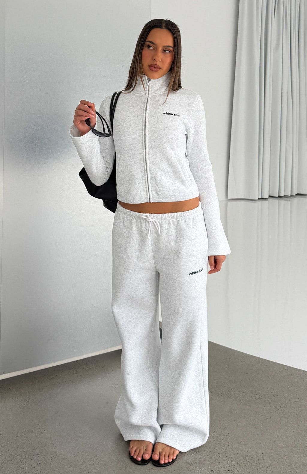 Not Changing Wide Leg Sweatpants Grey Marle
