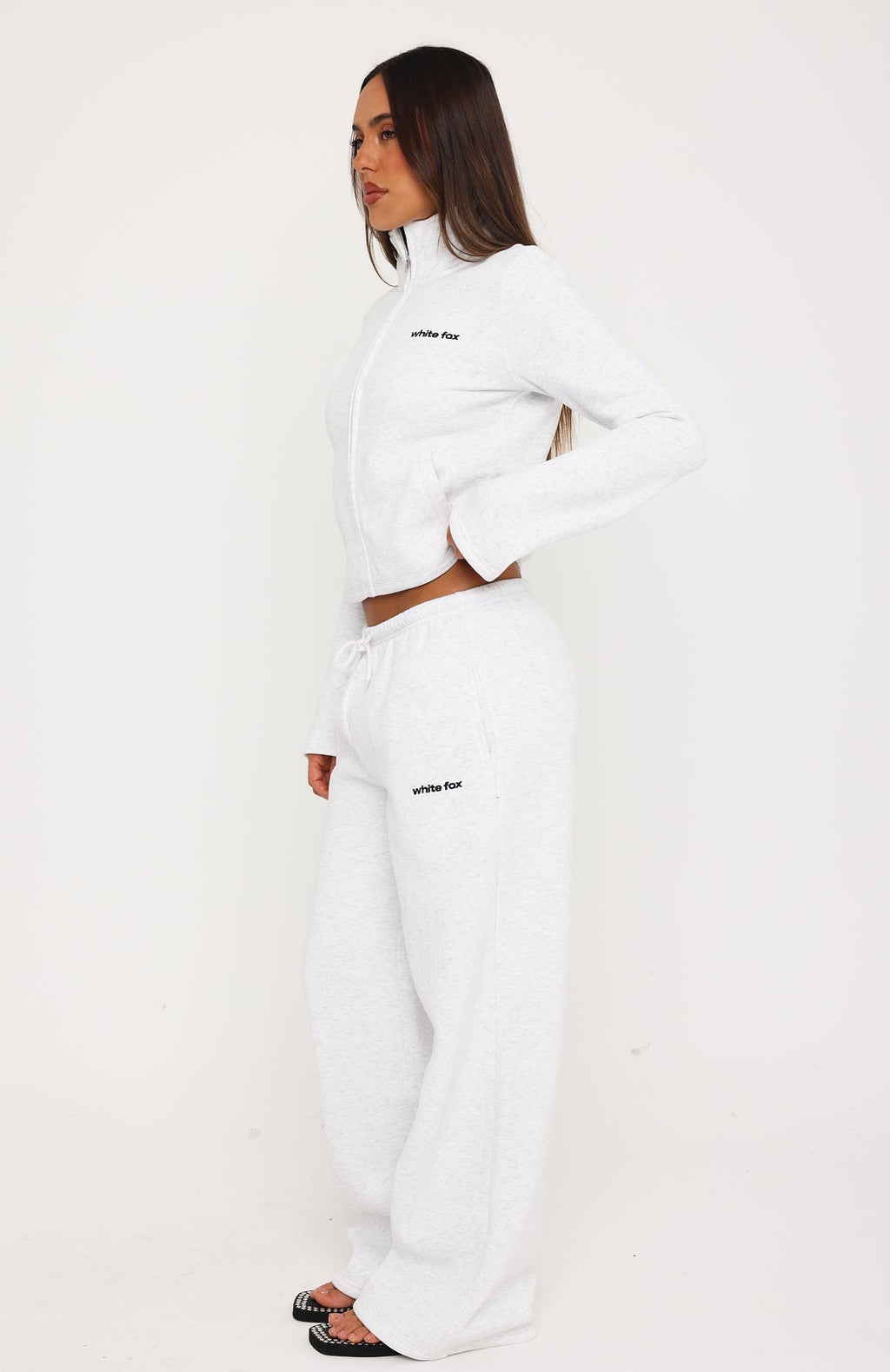 Not Changing Wide Leg Sweatpants Grey Marle